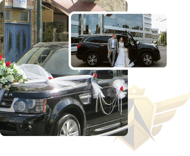 Wedding car decoration
